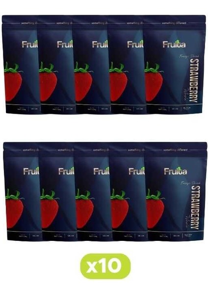 Freeze Dried Bütün Çilek 15 gr - 10LU Paket