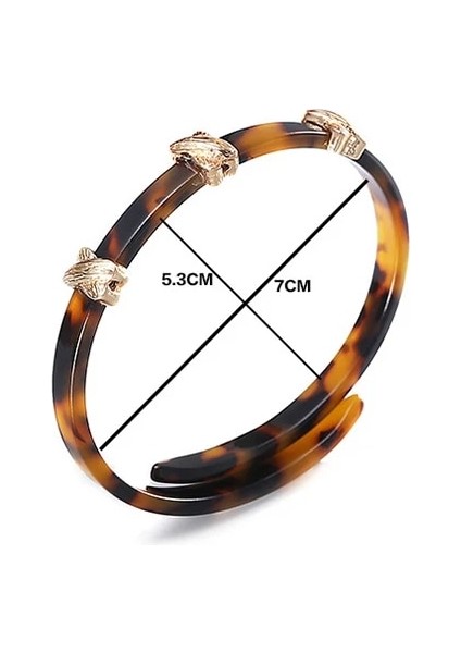 Kolye Vintage Kaplumbağa Kabuğu Manşet Akrilik Bilezik Kadınlar Için Trendy Leopar Geometrik Yuvarlak Reçine Bilezikler Hediyeler Charm Düğün Takı (Yurt Dışından)