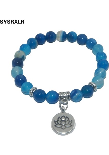Platin Kaplama Doğal Taş Lotus Buda Boncuk Ametist Akik Lapis Lazuli Kaplan Gözü Turkuaz Bilezik Kadın Erkek Yoga Bilezik Femme (Yurt Dışından) fiyatları