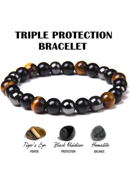 21CM Tarzı No.7 Boyutu Yeni Doğal Obsidyen Hematit Kaplan Gözü Boncuk Bilezikler Erkekler Için Manyetik Sağlık Koruma Kadınlar Soul Takı Pulsera Hombre (Yurt Dışından) fiyatları