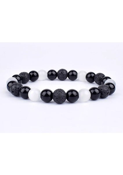10 mm Tarzı No.15 Boyutu Kaplan Gözü ve Hematit Bilezikler Erkekler Kadınlar Için Doğal Obsidyen Boncuk Bilezikler Koruma Manyetik Sağlık Takı Pulsera (Yurt Dışından)