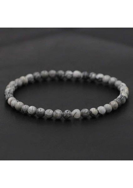 Harita Taşı 4mm Doğal Taş Lapis Lazuli Boncuk Streç Bilezik Kaplan Gözü Yuvarlak Boncuklu Bilezik Erkekler Kadınlar Için Bilezik Takı (Yurt Dışından)