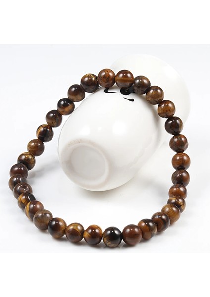 8mm Kaplan Gözü Doğal Taş mm Boncuk Kaplan Gözü Bilezik Klasik Erkek Kadın Buda Siyah Lava Bilezikler Minimalist Yoga Meditasyon Takı (Yurt Dışından) indirimleri
