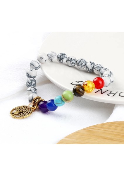 Obsidyen Gümüş A Sıcak 7 Çakra Hayat Ağacı Bilezikler Doğal Taş Reiki Şifa Engry Boncuk Bilezik Kadın Erkek Yoga Bilezik Meditasyon Takı Hediye (Yurt Dışından) fırsatları
