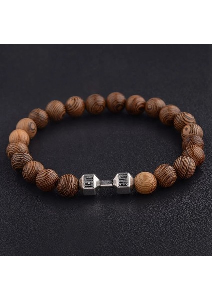 6mm Sıcak Erkekler Doğal Ahşap Boncuk Çapraz Bilezikler Oniks Meditasyon Tespih Bilezik Kadınlar Ahşap Yoga Takı Homme (Yurt Dışından) indirimleri