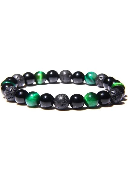 21CM Tarzı No.5 Boyutu Yeni Doğal Obsidyen Hematit Kaplan Gözü Boncuk Bilezikler Erkekler Için Manyetik Sağlık Koruma Kadınlar Soul Takı Pulsera Hombre (Yurt Dışından)