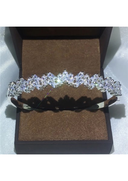 Stil 15 Choucong 27 Stilleri El Yapımı Bileklik 5A Kübik Zirkon Beyaz Altın Dolgulu Parti Bilezikler Bilezik Kadın Erkek Düğün Aksesuarları Için (Yurt Dışından)