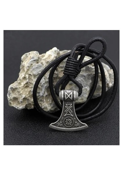 Balmumu Kordonu Adam Viking Bilezik Slav Perun Balta Svarog Tılsım Rusya'nın Yıldızı Viking Balta Muska Rune Bilezik Deri Halat Bilezik Mücevher (Yurt Dışından)
