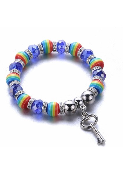 No.14 Boyutu Moda Elastik Boncuklar Renkli Boncuklar Charms Bilezikler Kız Erkek Anahtar Kolye Gökkuşağı Boncuklu Bilezik Güzel Çocuk Takıları (Yurt Dışından) fiyatları