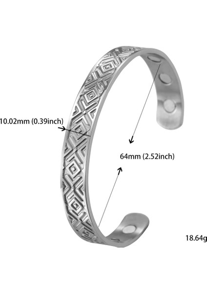 No.1 Boyutu Teamer Paslanmaz Çelik Iskandinav Viking Runes Bileklik Erkek Kadın Wicca Muska Vintage Hayat Ağacı Manşet Bilezik Takı Çift Hediye (Yurt Dışından)