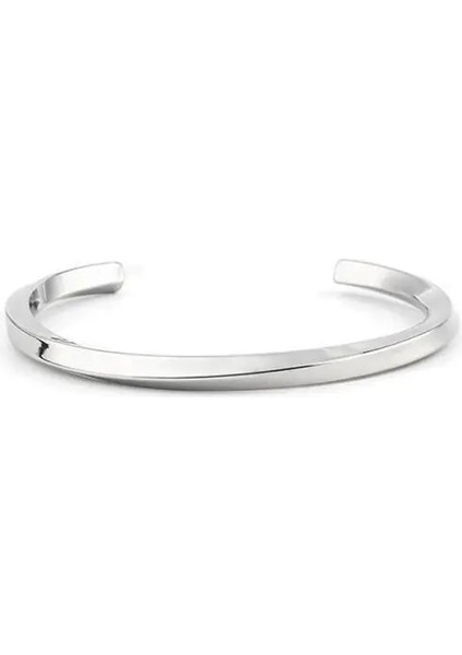 13CM-15CM Tarzı Çelik Paslanmaz Çelik C Şekilli Bileklik Bileklik Moda Titanyum Çelik Manşet Bileklik Kadınlar Için Tip C Bükülmüş Bileklik Bileklikler Ens (Yurt Dışından)