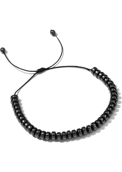 14-28CM Tarzı No.3 Boyutu 2021 Yüksek Li Bilezik Erkekler Kadınlar Için 5mm Siyah Hematit Siyah Taş Boncuk Streç Sağlık Sağlıklı Bilezik Takı Hediye (Yurt Dışından) fırsatları