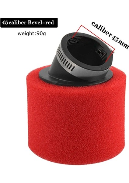 Kırmızı W 45 Stili Yüksek Akışlı Hava Filtresi Pod Sistemi Sünger Temizleyici Kelepçe Bisiklet Pitbike Moped Dirt Pit Bike Scooter (Yurt Dışından)