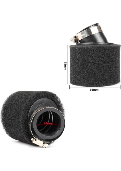 42 mm Bükülmüş Siyah Stil PZ30 Için Karbüratör Atv Pıt Dırt Bıke Motosiklet Hava Filtresi Derece Açılı Köpük Pod Temizleyici (Yurt Dışından)