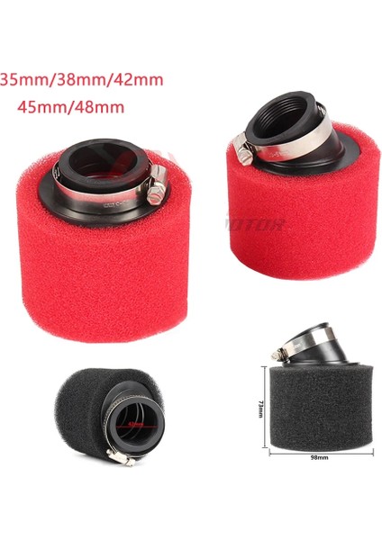 42 mm Bükülmüş Siyah Stil PZ30 Için Karbüratör Atv Pıt Dırt Bıke Motosiklet Hava Filtresi Derece Açılı Köpük Pod Temizleyici (Yurt Dışından) indirimleri