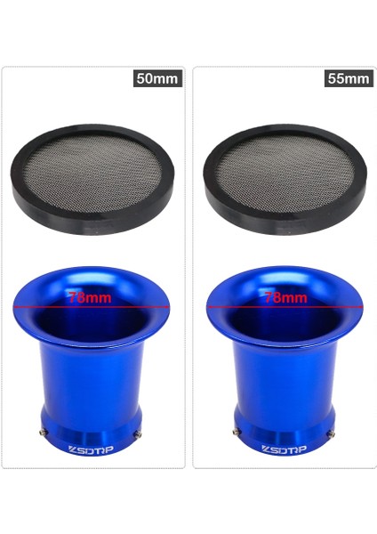 Altın 50MM Tarzı Zsdtrp Motosiklet Karbüratör Hava Filtresi Rüzgar Korna Fincan Guaze ile Keihin Oko Koso Mıkunı Pwk mm PE28 PE30 (Yurt Dışından) fırsatları