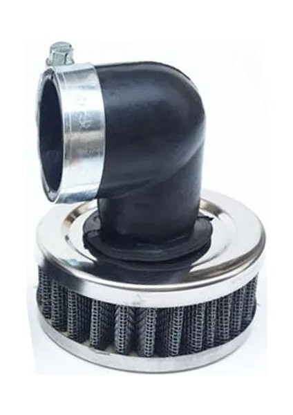 Sağ Açı 38MM Stili Motosiklet Yuvarlak Hava Filtresi Düz Konik Sağ Açı Için (Yurt Dışından)