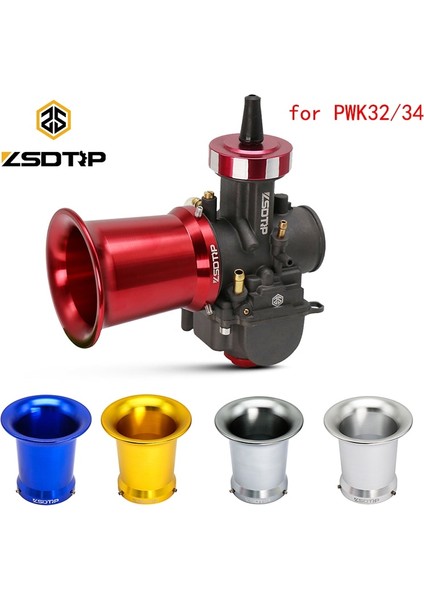 Gümüş Set Stili Zsdtrp Otocycle Karbüratör Hava Filtresi Rüzgar Korna Fincan Keihin Oko Koso Mıkunı PWK32 PWK34 (Yurt Dışından) modelleri