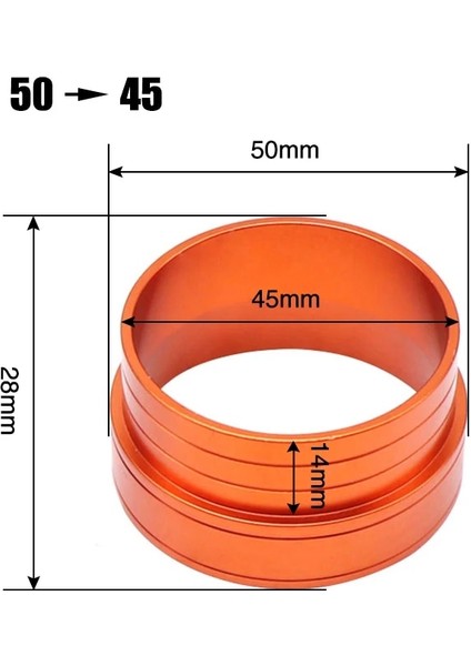 50-45 Adaptör Stili Alconstar- Pwk Pe Karbüratör Evrensel Emme Hava Filtresi Ortak Arayüz Adaptörü C Alüminyum Kauçuk (Yurt Dışından)