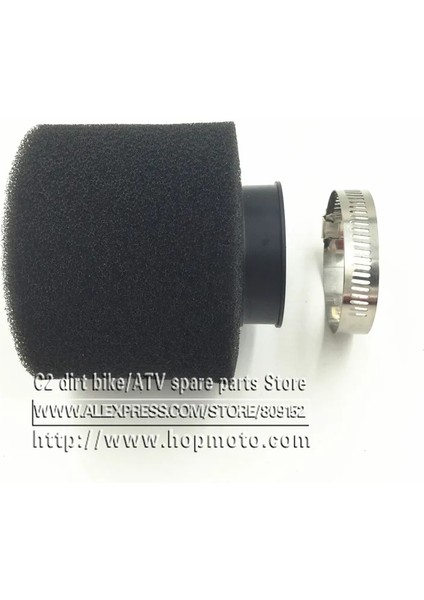 Siyah 48MM Stili Siyah ve Kırmızı Düz ​​boyun Köpük Hava Filtresi Sünger Temizleyici Moped Scooter Kir Pit Bike Motosiklet (Yurt Dışından) modelleri