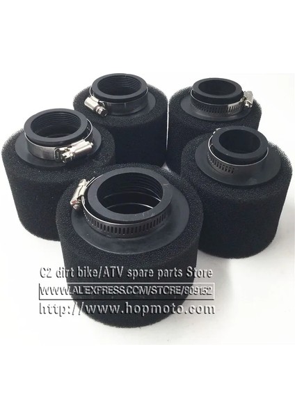 Siyah 48MM Stili Siyah ve Kırmızı Düz ​​boyun Köpük Hava Filtresi Sünger Temizleyici Moped Scooter Kir Pit Bike Motosiklet (Yurt Dışından) fırsatları