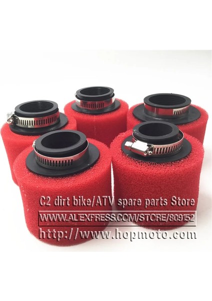 Siyah 48MM Stili Siyah ve Kırmızı Düz ​​boyun Köpük Hava Filtresi Sünger Temizleyici Moped Scooter Kir Pit Bike Motosiklet (Yurt Dışından) indirimleri
