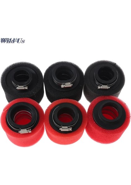 Kırmızı 40MM Tarzı Siyah ve Kırmızı Düz ​​boyun Köpük Hava Filtresi Sünger Temizleyici Moped Scooter Kir Pit Bike Motosiklet (Yurt Dışından) modelleri