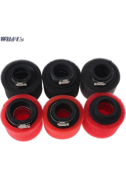 Siyah 48MM Stili Siyah ve Kırmızı Düz ​​boyun Köpük Hava Filtresi Sünger Temizleyici Moped Scooter Kir Pit Bike Motosiklet (Yurt Dışından) modelleri
