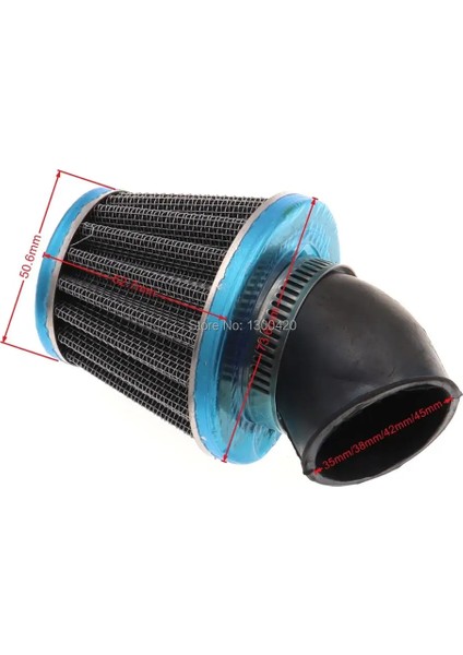 45MM Tarzı Atv Dirt Pit Bike Quad Için Gümüş Bent Hava Emme Filtresi Havalandırma Temizleyici (Yurt Dışından) modelleri