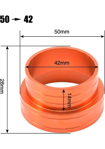 50-42 Adaptör Stili Alconstar- Pwk Pe Karbüratör Evrensel Emme Hava Filtresi Ortak Arayüz Adaptörü C Alüminyum Kauçuk (Yurt Dışından)