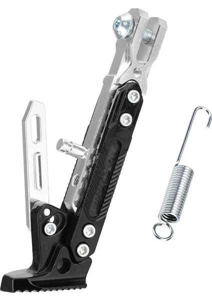 Gümüş Tarzı Ayarlanabilir C Metal Motosiklet Ayak Braketi Tekme Yan Braketi Dayanıklı Korozyona Dirençli Braket Motosiklet Standı (Yurt Dışından)
