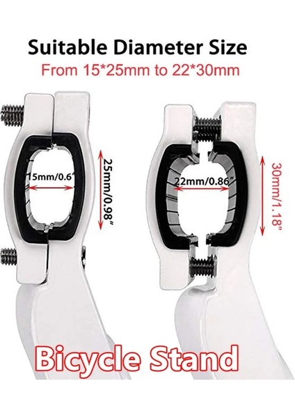 Gümüş Tarzı Ayarlanabilir C Metal Motosiklet Ayak Braketi Tekme Yan Braketi Dayanıklı Korozyona Dirençli Braket Motosiklet Standı (Yurt Dışından)