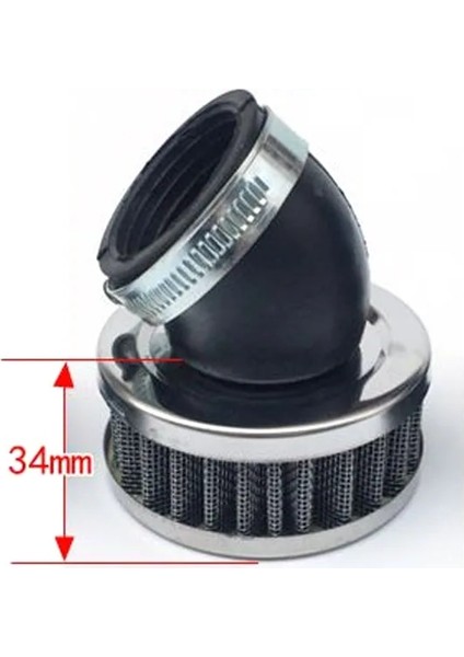 Eğim 48-50MM Stili Motosiklet Yuvarlak Hava Filtresi Düz Konik Sağ Açı Için (Yurt Dışından)