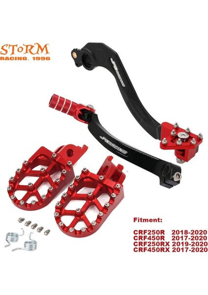 Vites Kolu 7107 Stili Honda Için CR250R CRF150R CRF250R CRF450R CRF450RX CRF450X Yeni Footpeg Footrest Fren Pedalları Vites Kolu (Yurt Dışından)
