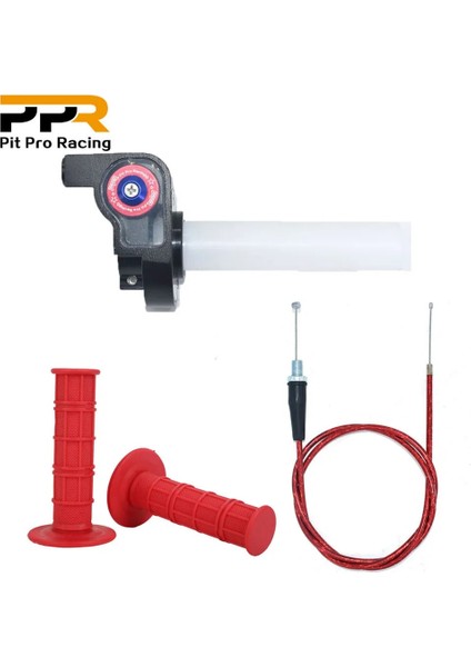 1200-115MM Siyah Stil Kolu Kavrama Motosiklet ile Hızlı Dönüş Gaz Kelebeği Kir Pit Bike Motocro "crf Klx Kayo Bse Için Gidon El Sapları (Yurt Dışından)