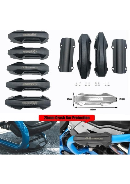 Logo Stili Yok Motosiklet Çarpma Çubuğu Tampon Motor Koruma Koruması Dekoratif Blok Bmw R1250GS R1200GS Adv Macera K1600GT R1200RT (Yurt Dışından) modelleri
