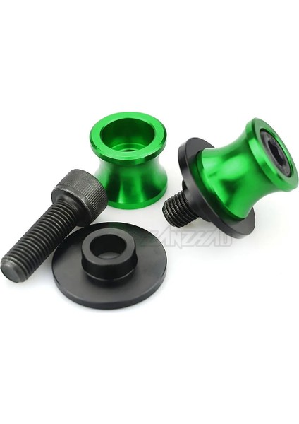 Yeşil Stil Er-6n Motosiklet Salınım Kolu Makaraları Arka Stand Vidaları Kaydırıcılar Kawasaki ER6N Için C Alüminyum Aksesuarları (Yurt Dışından)