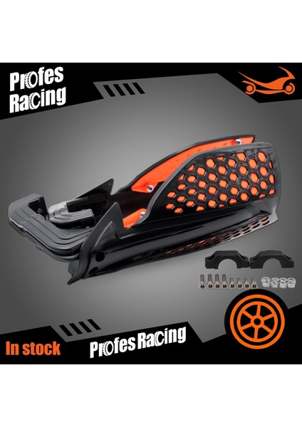 Siyah Turuncu Tarzı El Muhafızları Enduro ile Motosiklet Kir Pit Bike Atv Quads Için Motokros Handbar Handguard Koruyucu Koruma (Yurt Dışından)