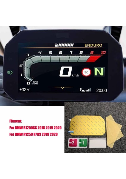 3 Takım Stili Bmw Için R1250GS Adv R1250R R1250RS R1200GS F900XR Küme Ekran Çizilmeye Karşı Koruma Filmi Pano Ekran Koruyucu (Yurt Dışından) fiyatları
