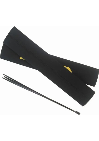 Siyah Stilde Sarı Ön Çatal Koruyucu Amortisör Cilt Koruma Wrap Crf Yz Motosiklet Arazi Bisikleti Için Cilt Kılıfı (Yurt Dışından)