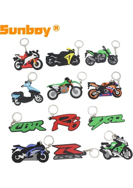 Kırmızı Stil Moda Anahtarlıklar Yumuşak Kauçuk Motosiklet Anahtarlık Yamaha R6 Honda Cbr Kawasaki Zx-R Suzukı Gsxr Anahtarlık Hatıra Hediye (Yurt Dışından) fiyatları