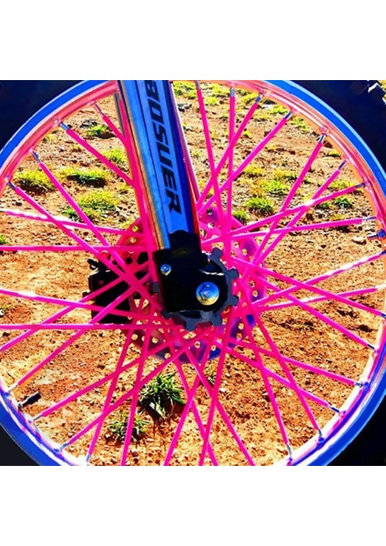Beyaz Stil M Motosiklet Tekerleği Spoked Koruyucu Sarar Jantlar Cilt Trim Motokros Bisiklet Bisikleti Için Boru Kapakları (Yurt Dışından) fırsatları