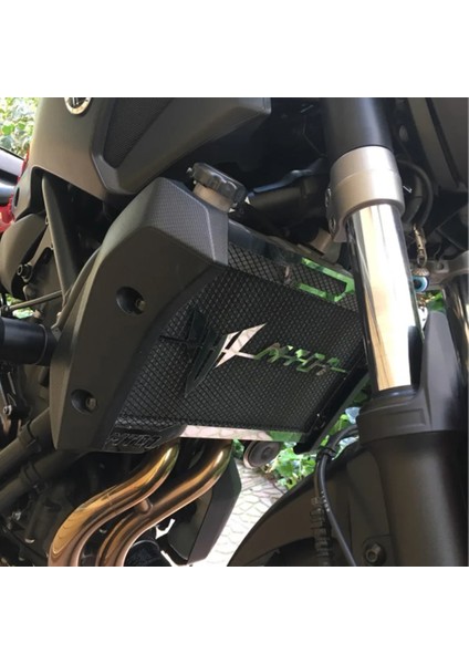 Tüm Siyah Stil Motosiklet Radyatör Koruyucu Kapak Izgara Koruyucu Izgara Koruyucu Yamaha Mt-07 MT07 Fz-07 Fz (Yurt Dışından)