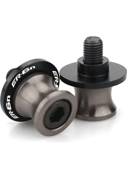 Titanyum Tarzı Er-6n Motosiklet Salınım Kolu Makaraları Arka Stand Vidaları Kaydırıcılar Kawasaki ER6N Için C Alüminyum Aksesuarları (Yurt Dışından)