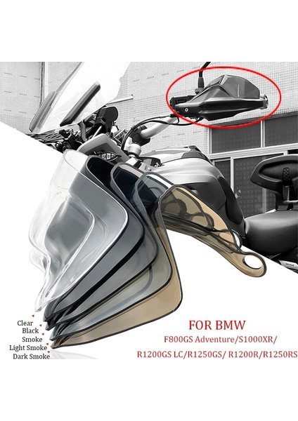 Stili Temizle R1200GS Adv R1250GS Motosiklet Handguard El Kalkan Koruyucu Ön Cam Bmw F800GS Macera Sr R 1200GS Lc R1250RS (Yurt Dışından)