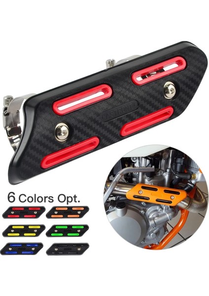 Turuncu Tarzı Egzoz Susturucu Borusu Isı Kalkanı Kapak Guard Honda CRF250 CRF450 CRF250X CRF450X Crf 250X 450X Beta Rr Için (Yurt Dışından) modelleri