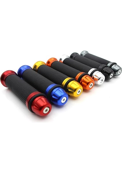 Resimde Gösterildiği Gibi 1 Çift Motosiklet Sapları El Kauçuk Pedal Biker Scooter Gidon Sapları Modifiye Gidon Gaz Kelebeği Dönüş Kavrama Yerleşim Kolu Kavrama (Yurt Dışından)