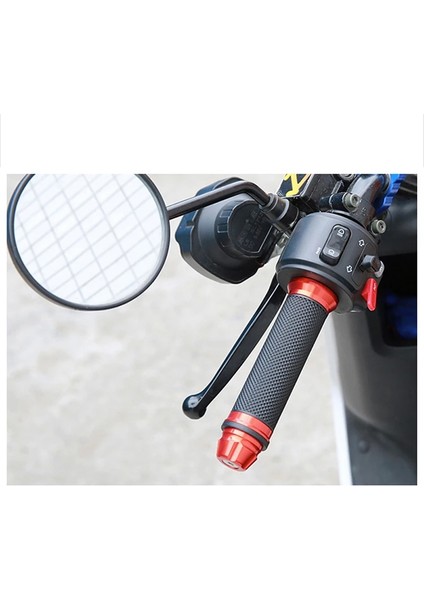 Resimde Gösterildiği Gibi 1 Çift Motosiklet Sapları El Kauçuk Pedal Biker Scooter Gidon Sapları Modifiye Gidon Gaz Kelebeği Dönüş Kavrama Yerleşim Kolu Kavrama (Yurt Dışından)