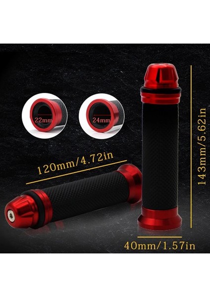 Resimde Gösterildiği Gibi 1 Çift Motosiklet Sapları El Kauçuk Pedal Biker Scooter Gidon Sapları Modifiye Gidon Gaz Kelebeği Dönüş Kavrama Yerleşim Kolu Kavrama (Yurt Dışından)