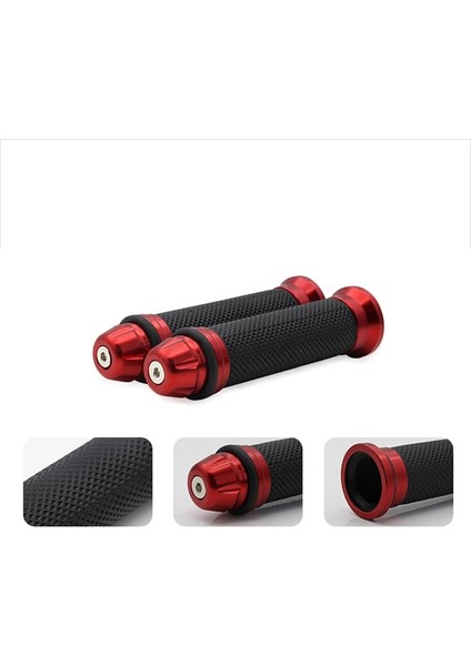 Resimde Gösterildiği Gibi 1 Çift Motosiklet Sapları El Kauçuk Pedal Biker Scooter Gidon Sapları Modifiye Gidon Gaz Kelebeği Dönüş Kavrama Yerleşim Kolu Kavrama (Yurt Dışından)